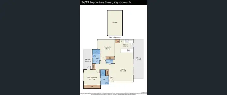 Floorplan of Homely townhouse listing, 24/19 Peppertree Street, Keysborough VIC 3173