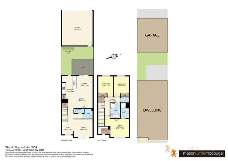Floorplan of Homely townhouse listing, 18 Nick Way, Kalkallo VIC 3064