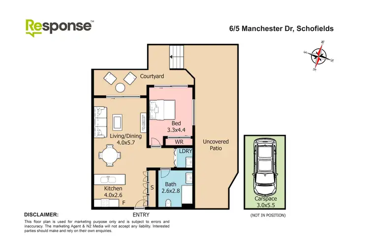 Floorplan of Homely unit listing, 6/5 Manchester Drive, Schofields NSW 2762