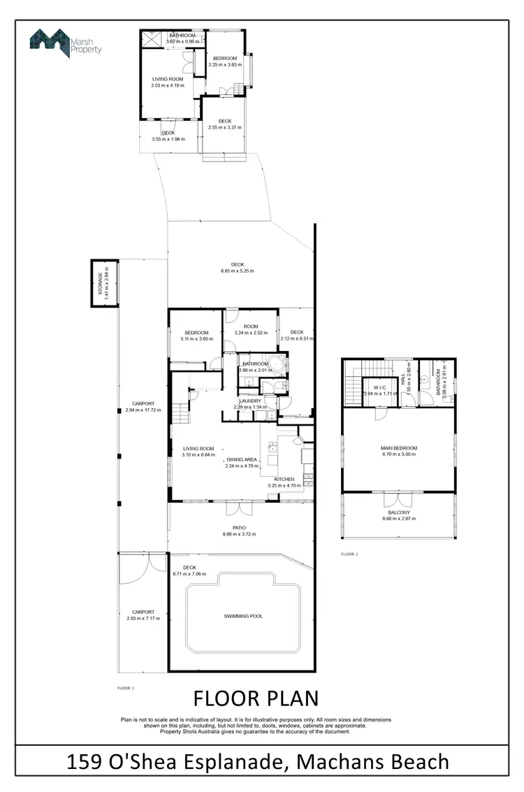 Floorplan of Homely house listing, 159 O'Shea Esplanade, Machans Beach QLD 4878