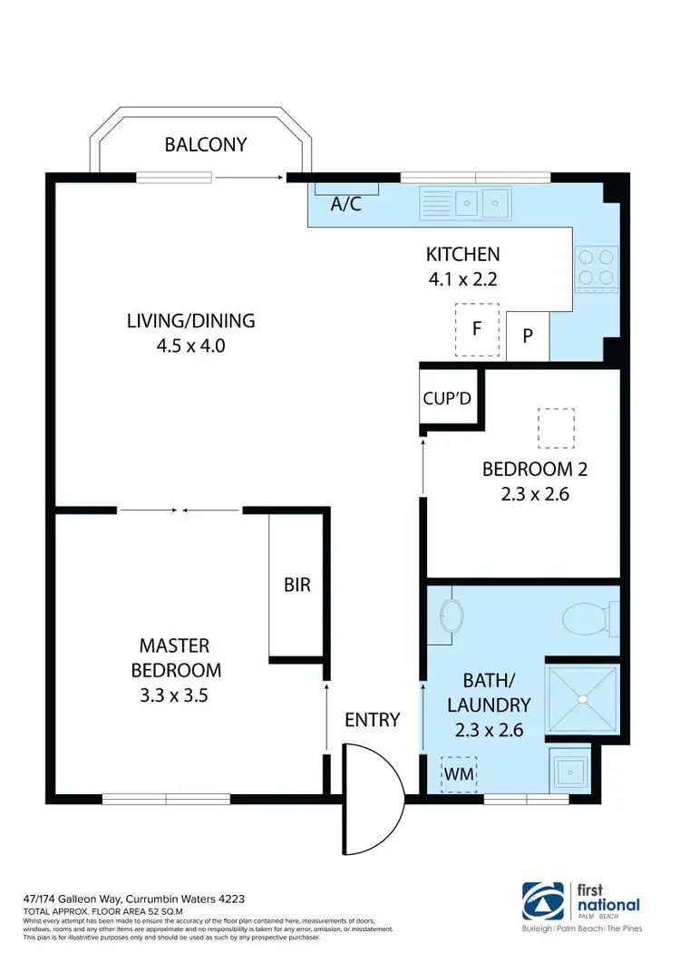 Floorplan of Homely unit listing, 51/174 Galleon Way, Currumbin Waters QLD 4223
