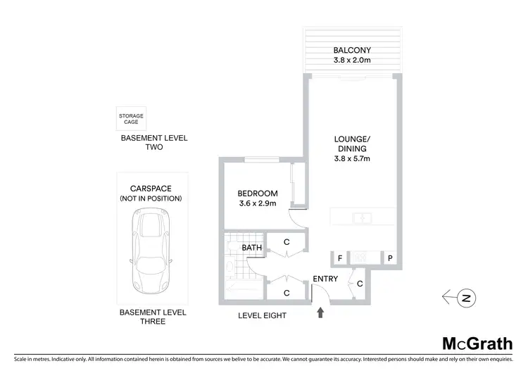 Floorplan of Homely apartment listing, 809/21-37 Waitara Avenue, Waitara NSW 2077