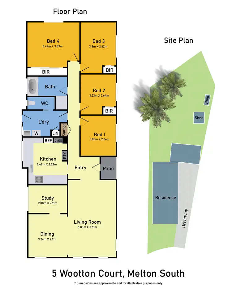 Floorplan of Homely house listing, 5 Wootton Court, Melton South VIC 3338