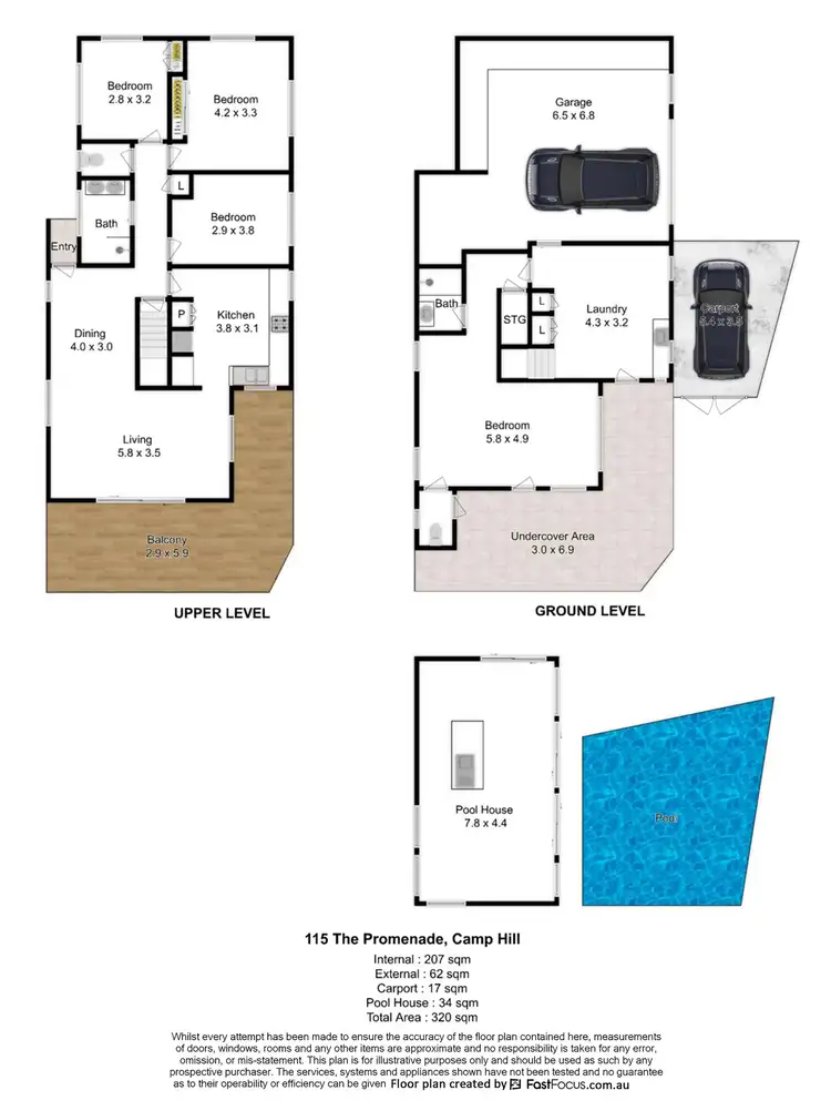 Floorplan of Homely house listing, 115 The Promenade, Camp Hill QLD 4152