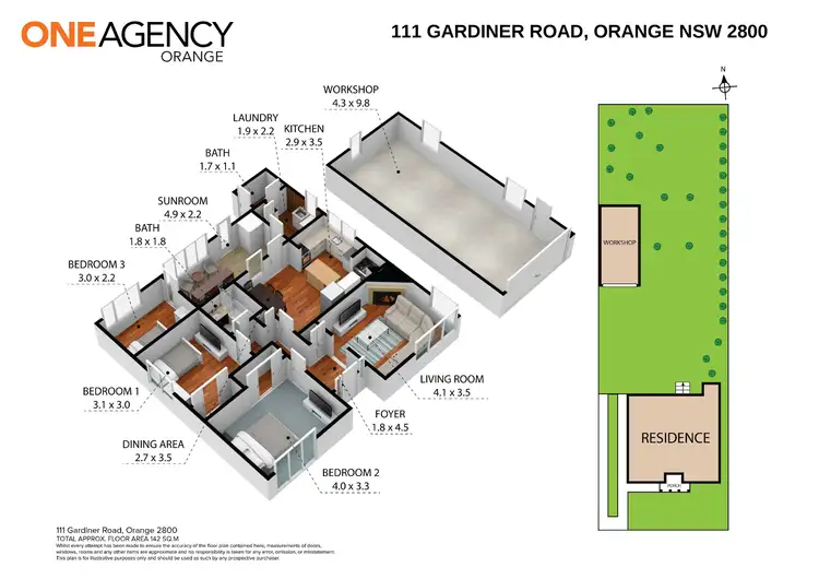 Floorplan of Homely house listing, 111 Gardiner Road, Orange NSW 2800