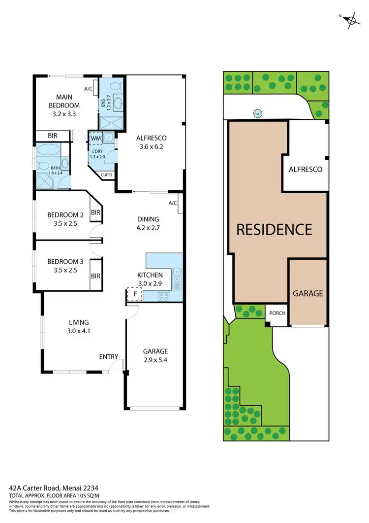 Floorplan of Homely house listing, 42A Carter Road, Menai NSW 2234