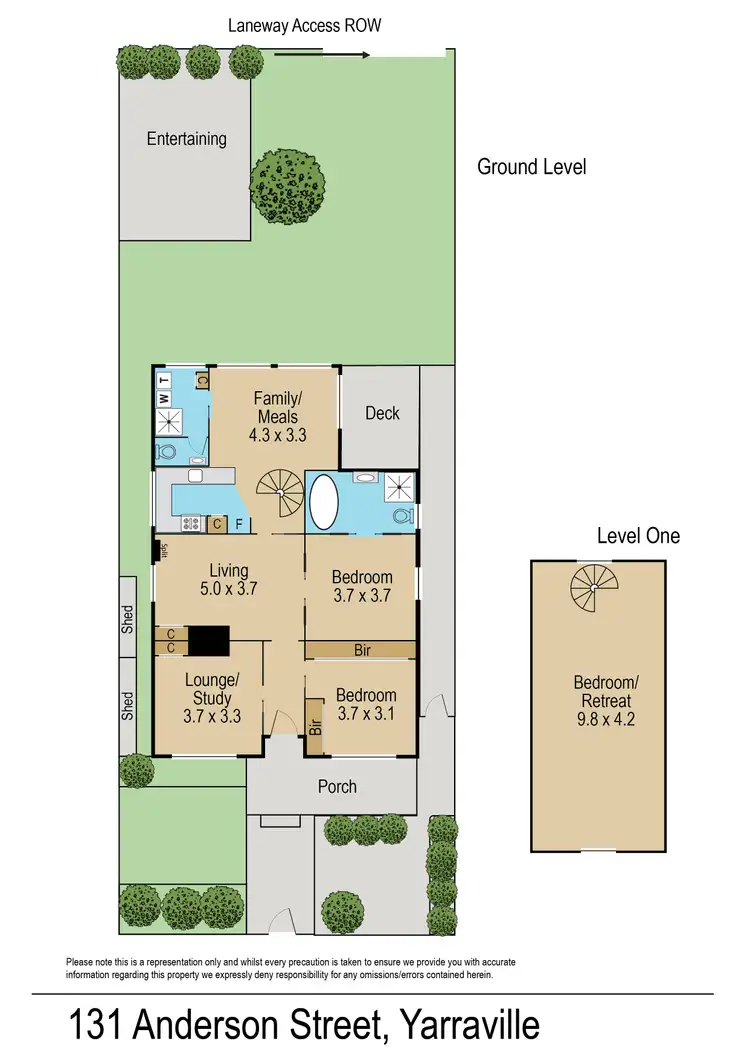 Floorplan of Homely house listing, 131 Anderson Street, Yarraville VIC 3013