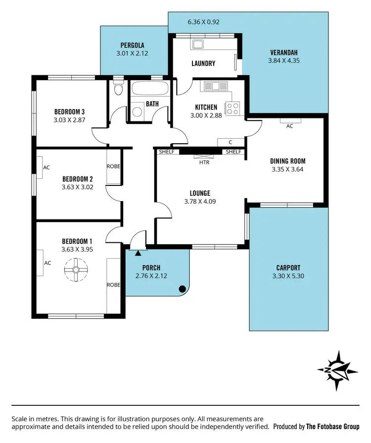 Floorplan of Homely house listing, 1 Rushworth Avenue, Brooklyn Park SA 5032