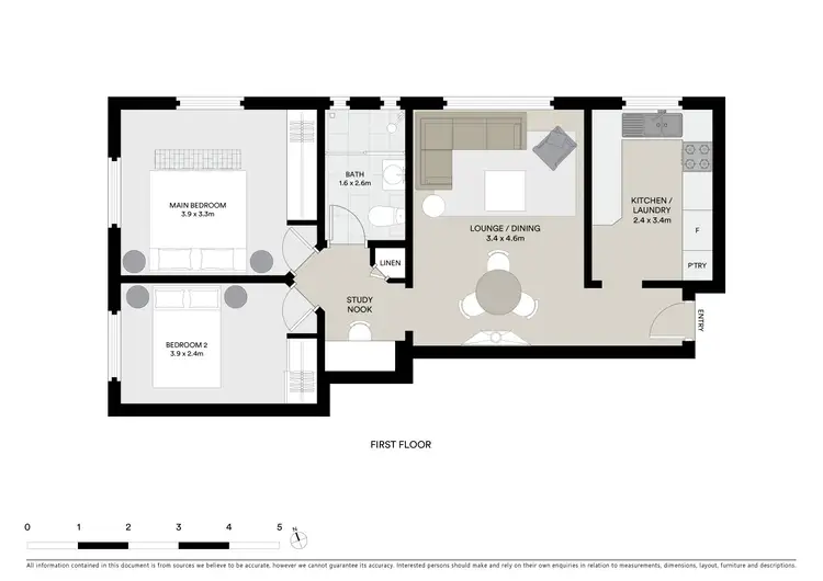 Floorplan of Homely apartment listing, 6/5 Tower Street, Manly NSW 2095