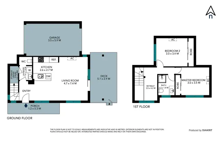 Floorplan of Homely townhouse listing, 1/30 William Street, Lalor VIC 3075
