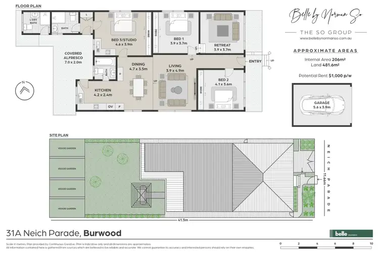 Floorplan of Homely house listing, 31A Neich Parade, Burwood NSW 2134