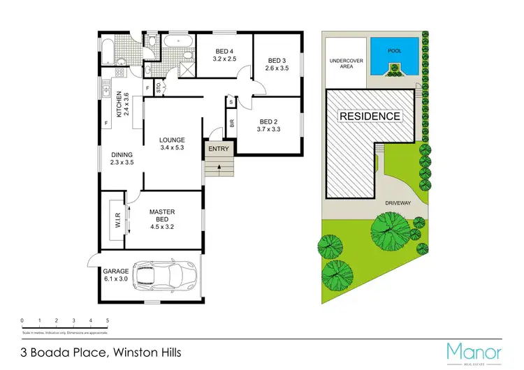 Floorplan of Homely house listing, 3 Boada Place, Winston Hills NSW 2153