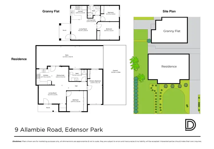 Floorplan of Homely house listing, 9 & 9a Allambie Road, Edensor Park NSW 2176