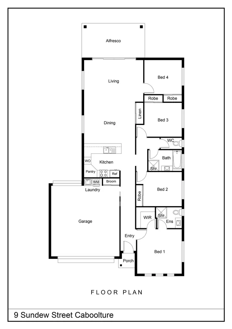 Floorplan of Homely house listing, 9 Sundew Street, Caboolture QLD 4510