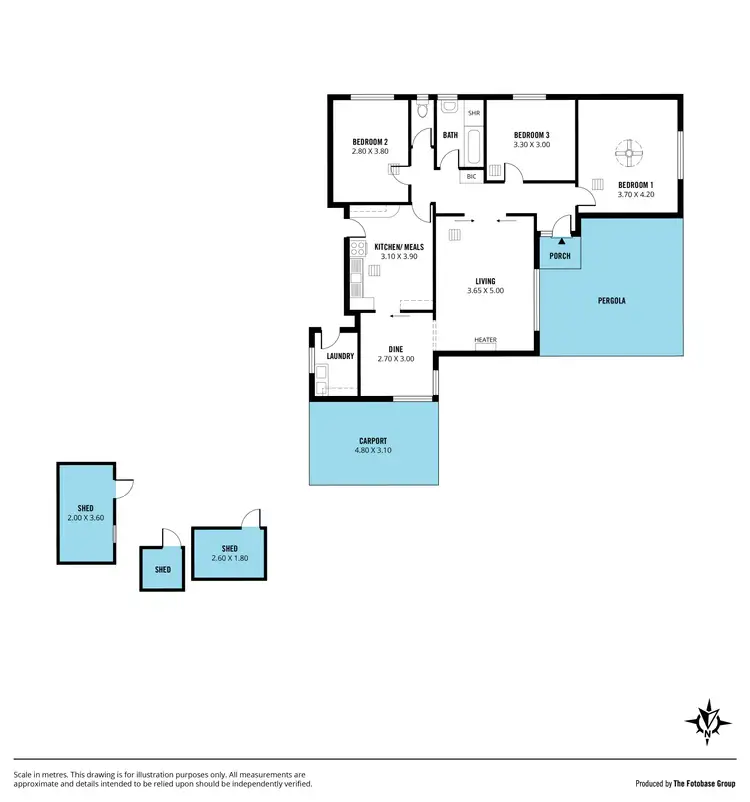 Floorplan of Homely house listing, 6 Clement Drive, Morphett Vale SA 5162