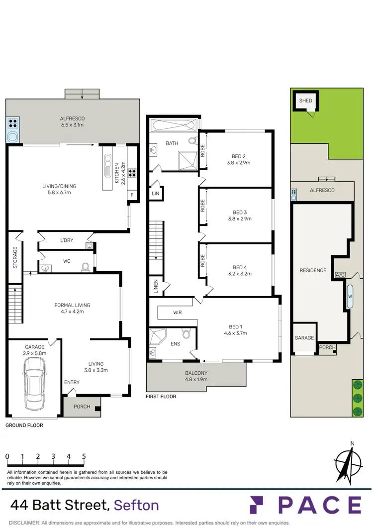 Floorplan of Homely semi-detached listing, 44 Batt Street, Sefton NSW 2162