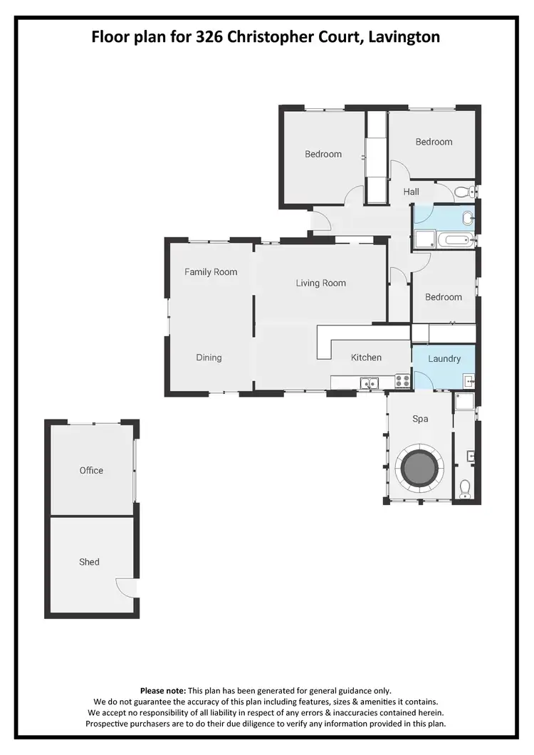Floorplan of Homely house listing, 326 Christopher Court, Lavington NSW 2641