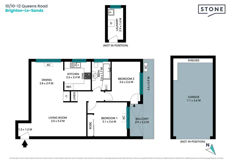 Floorplan of Homely apartment listing, 10/10-12 Queens Road, Brighton-Le-Sands NSW 2216