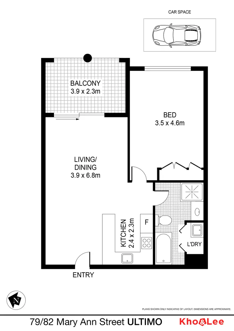 Floorplan of Homely unit listing, 79/82 Mary Ann Street, Ultimo NSW 2007
