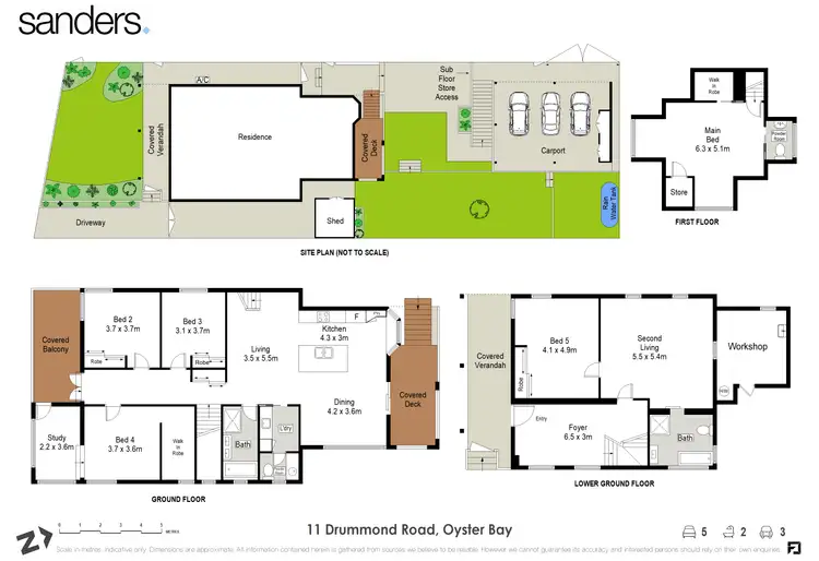 Floorplan of Homely house listing, 11 Drummond Road, Oyster Bay NSW 2225