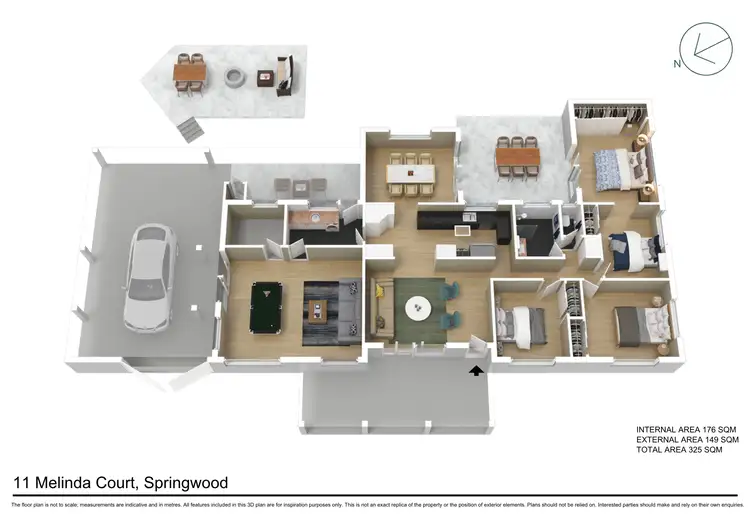Floorplan of Homely house listing, 11 Melinda Court, Springwood QLD 4127