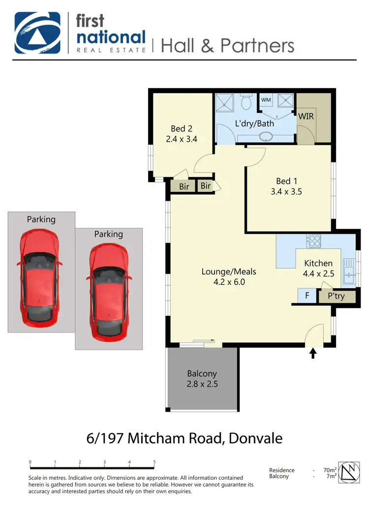 Floorplan of Homely apartment listing, 6/197 Mitcham Road, Donvale VIC 3111