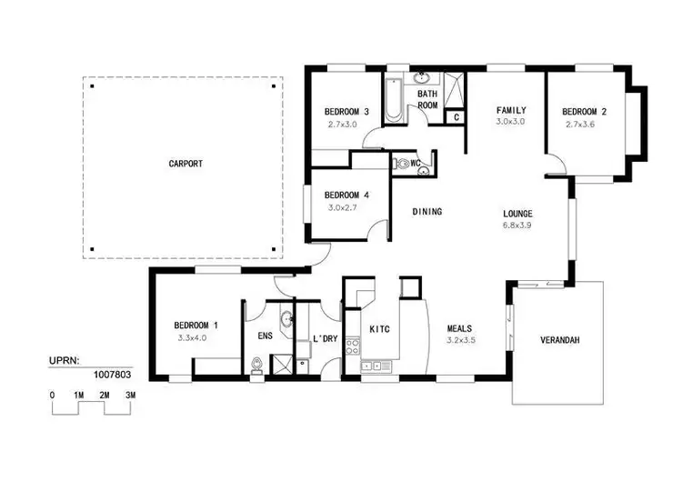 Floorplan of Homely house listing, 44 Martin Terrace, Katherine NT 850