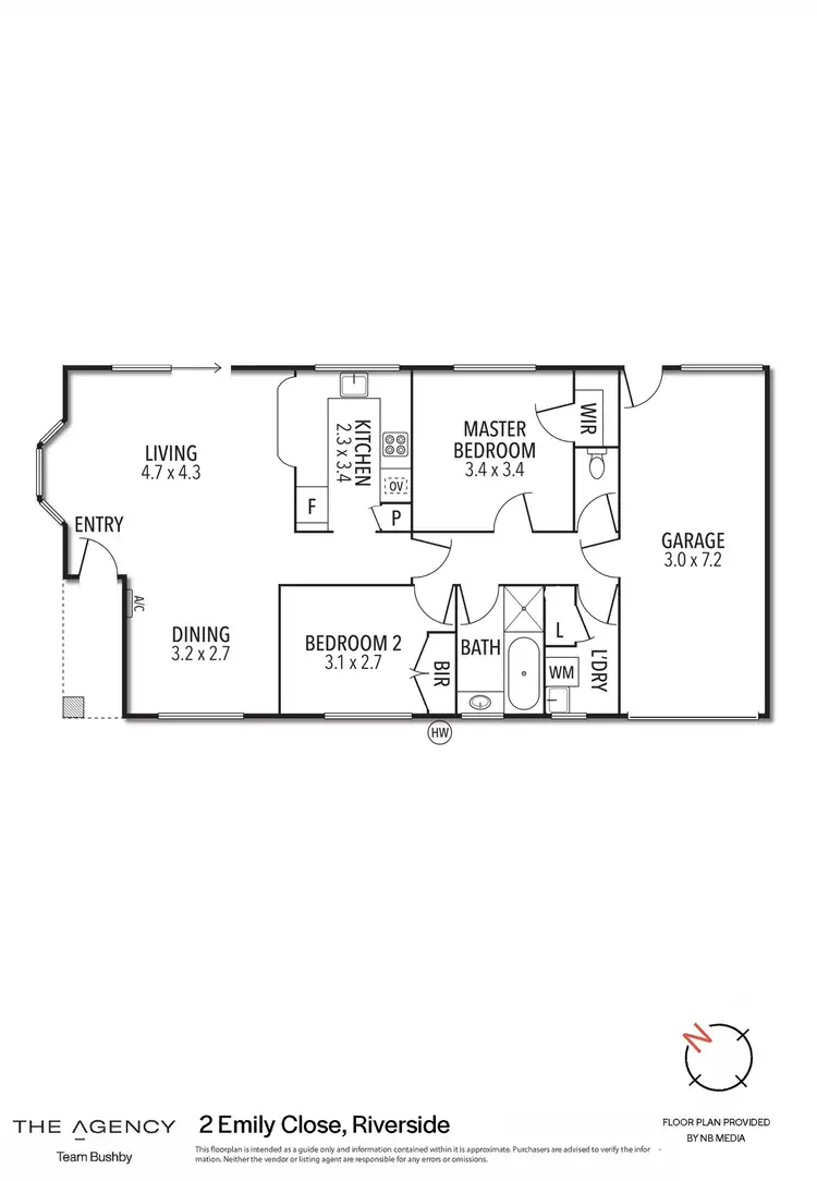Floorplan of Homely unit listing, 2 Emily Close, Riverside TAS 7250