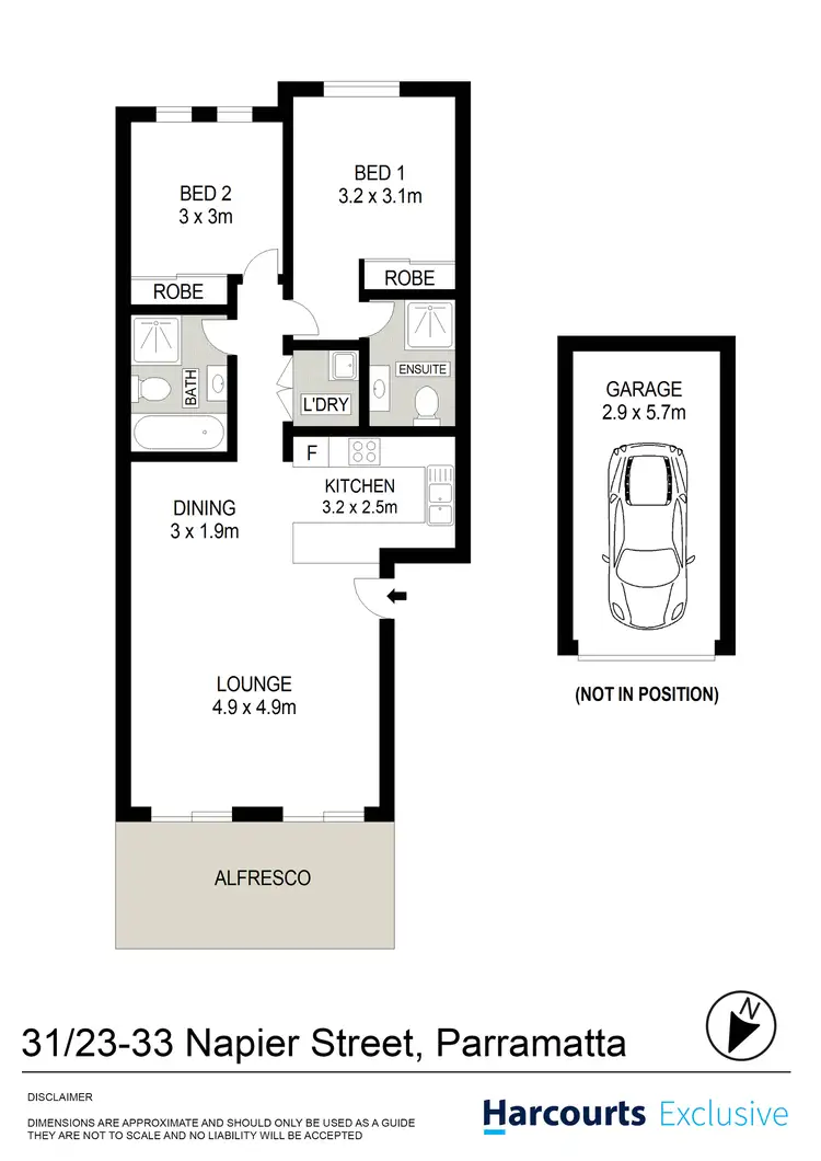 Floorplan of Homely unit listing, 31/23-33 Napier Street, Parramatta NSW 2150