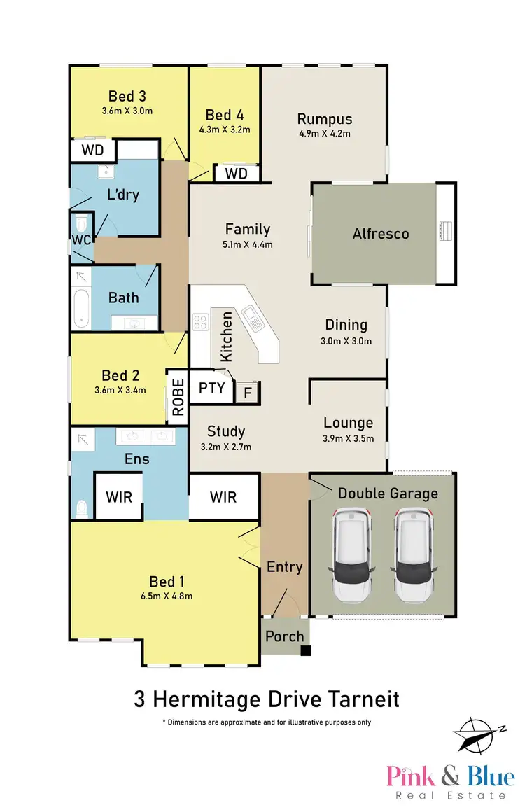 Floorplan of Homely house listing, 3 Hermitage Drive, Tarneit VIC 3029