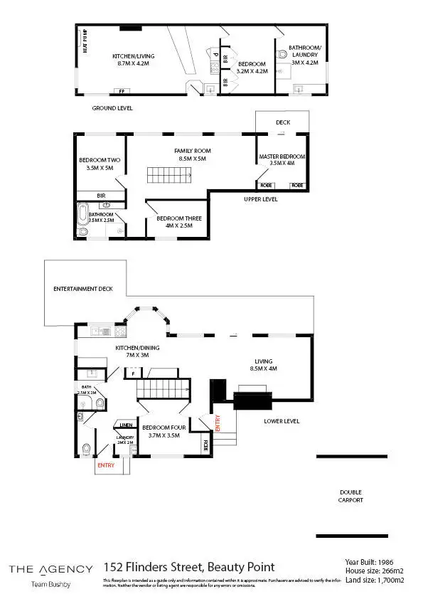 Floorplan of Homely house listing, 152 Flinders Street, Beauty Point TAS 7270