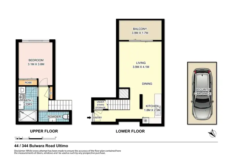 Floorplan of Homely apartment listing, 44/344 Bulwara Road, Ultimo NSW 2007