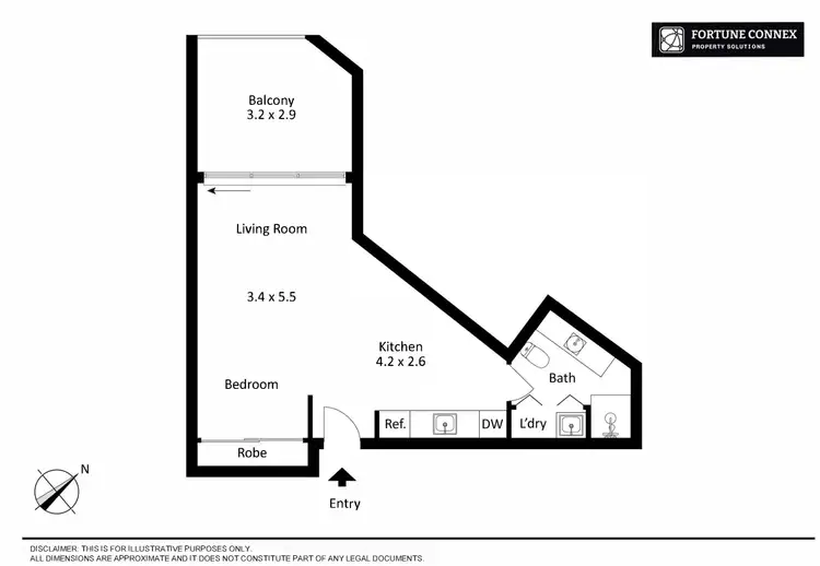 Floorplan of Homely apartment listing, 209/2B Help Street, Chatswood NSW 2067