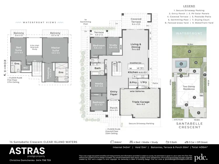 Floorplan of Homely house listing, 14 Santabelle Crescent, Clear Island Waters QLD 4226