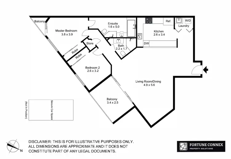 Floorplan of Homely apartment listing, 1806/2B Help Street, Chatswood NSW 2067