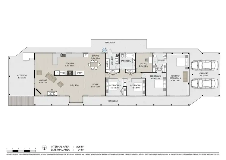 Floorplan of Homely rural property listing, 245A Connor Road, Tregeagle NSW 2480
