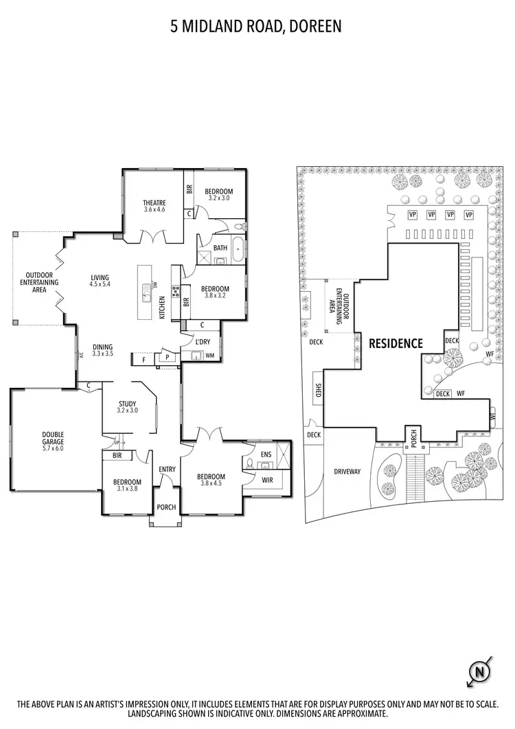Floorplan of Homely house listing, 5 Midland Road, Doreen VIC 3754