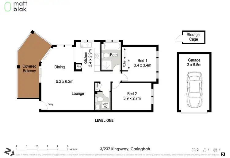Floorplan of Homely apartment listing, 3/237 Kingsway, Caringbah NSW 2229