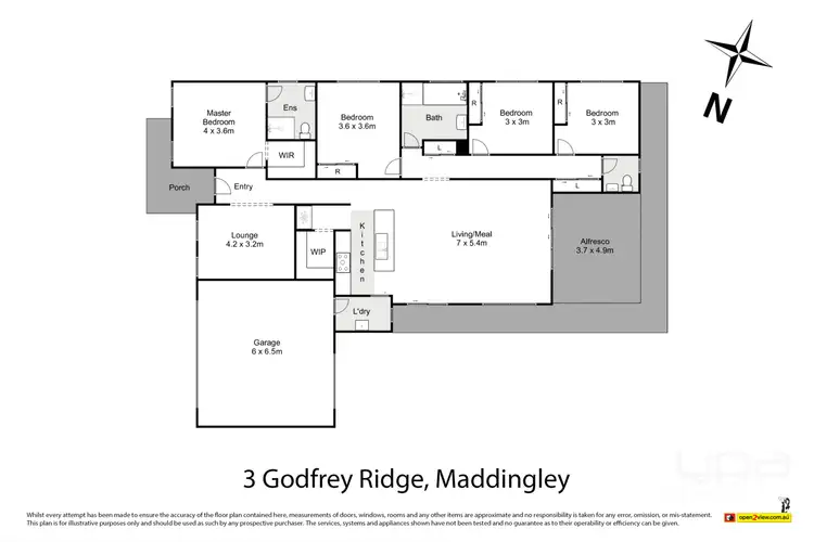 Floorplan of Homely house listing, 3 Godfrey Ridge, Maddingley VIC 3340