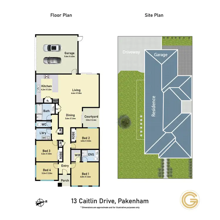 Floorplan of Homely house listing, 13 Caitlin Drive, Pakenham VIC 3810
