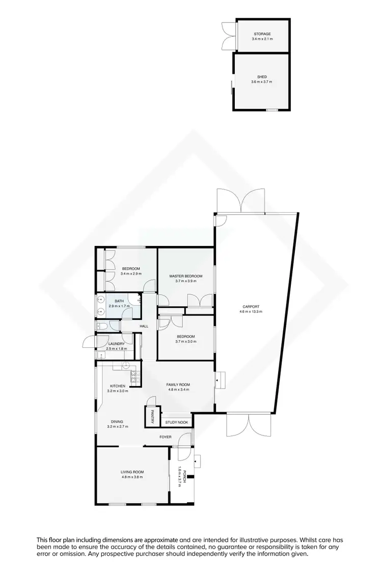 Floorplan of Homely house listing, 8 Campbell Avenue, Wodonga VIC 3690