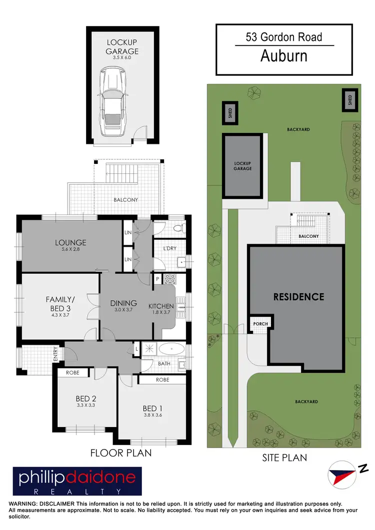 Floorplan of Homely house listing, 53 Gordon Road, Auburn NSW 2144