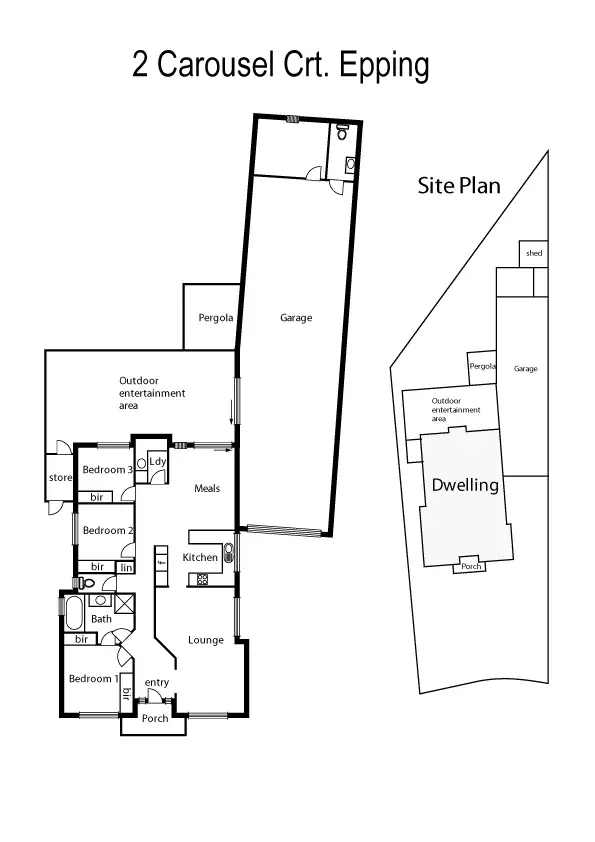 Floorplan of Homely house listing, 2 Carousel Court, Epping VIC 3076