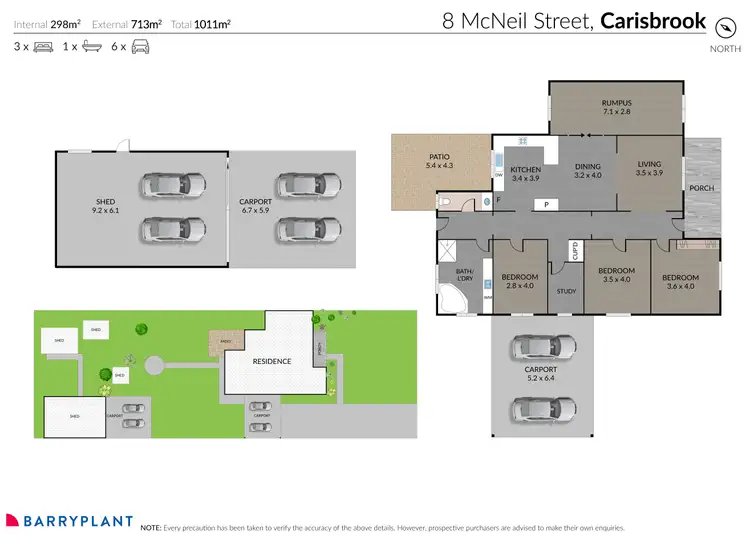 Floorplan of Homely house listing, 8 McNeil Street, Carisbrook VIC 3464