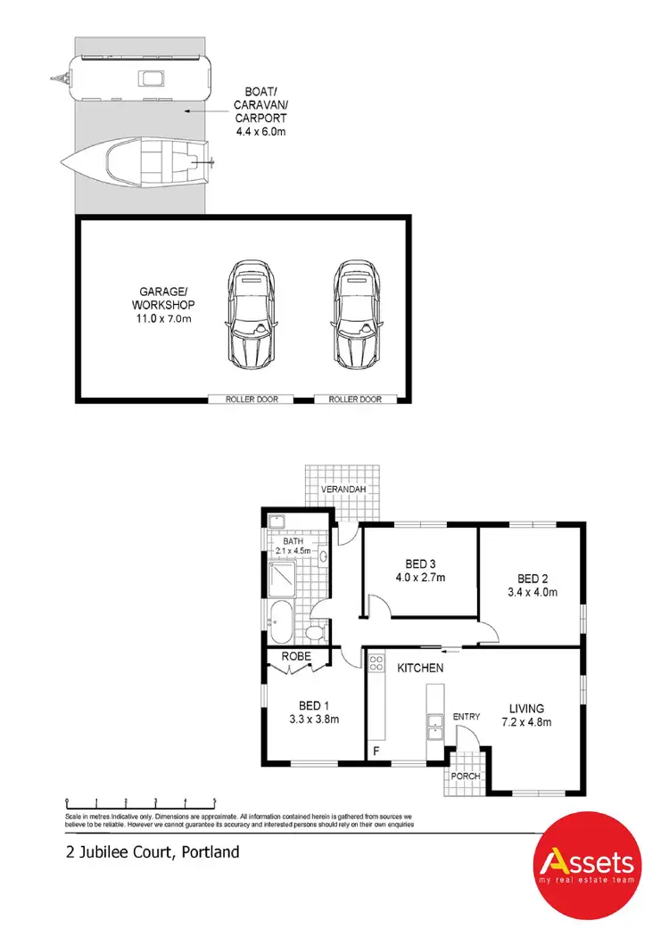Floorplan of Homely house listing, 2 Jubilee Court, Portland VIC 3305