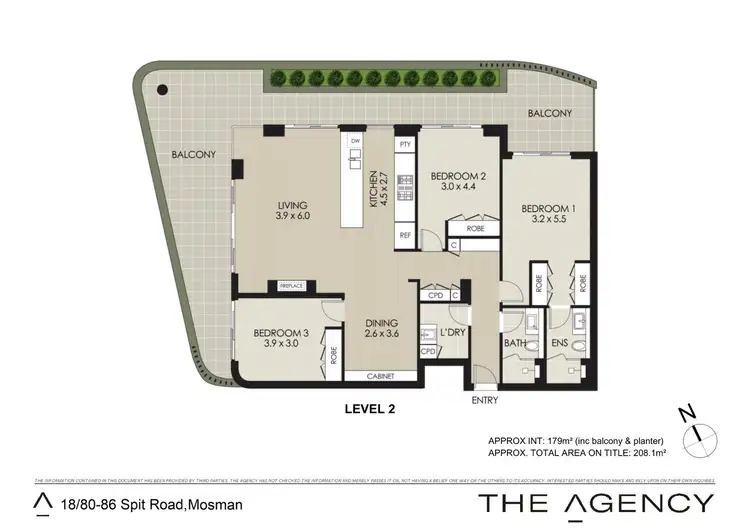 Floorplan of Homely apartment listing, 18/80-86 Spit Road, Mosman NSW 2088