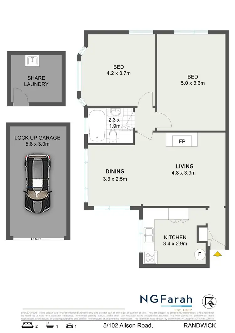 Floorplan of Homely apartment listing, 5/102 Alison Road, Randwick NSW 2031