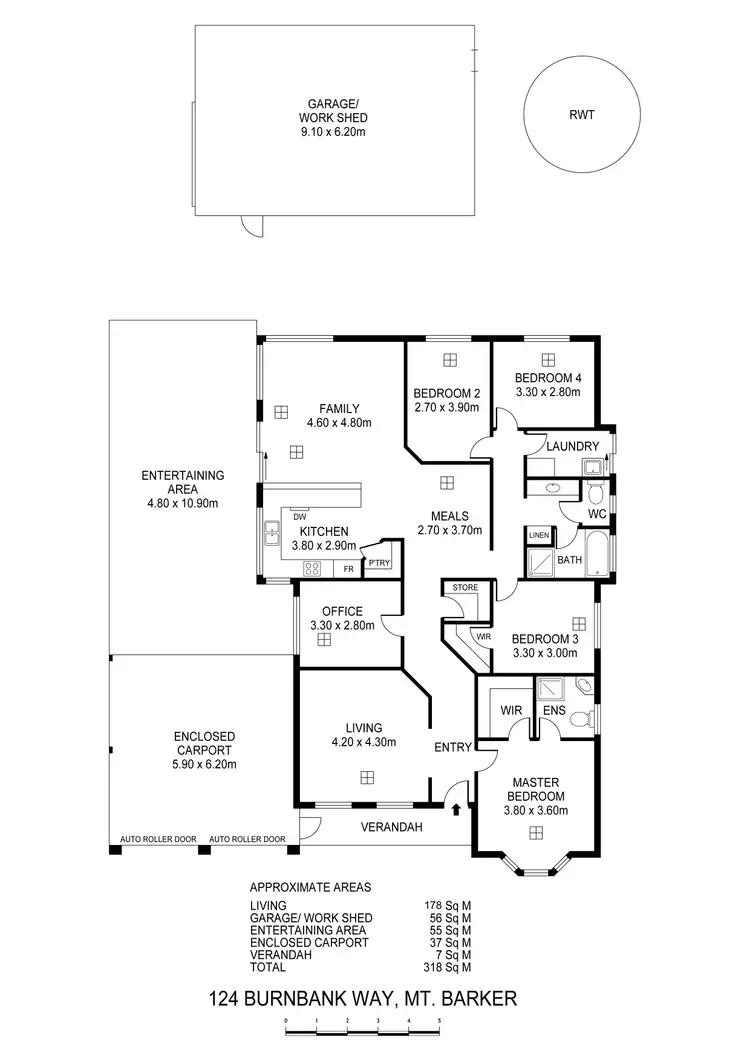 Floorplan of Homely house listing, 124 Burnbank Way, Mount Barker SA 5251