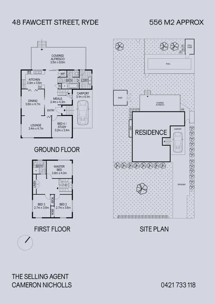 Floorplan of Homely house listing, 48 Fawcett Street, Ryde NSW 2112