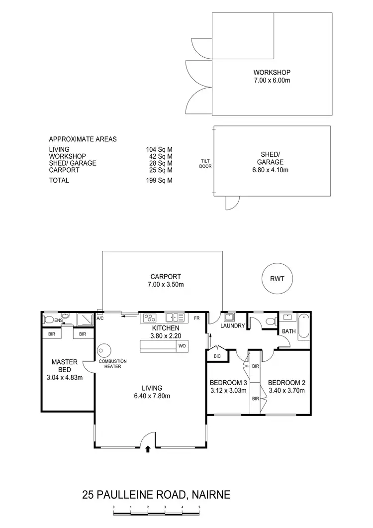 Floorplan of Homely house listing, 25 Pulleine Road, Nairne SA 5252